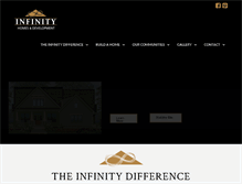 Tablet Screenshot of infinitybuilthomes.com